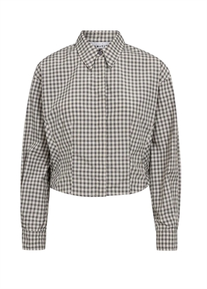 Mimosa check smock skjorte Grey Check HAUTE L\'AMITIÈ